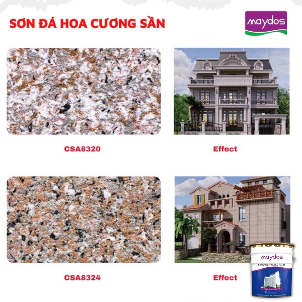 Sơn đá hoa cương sần