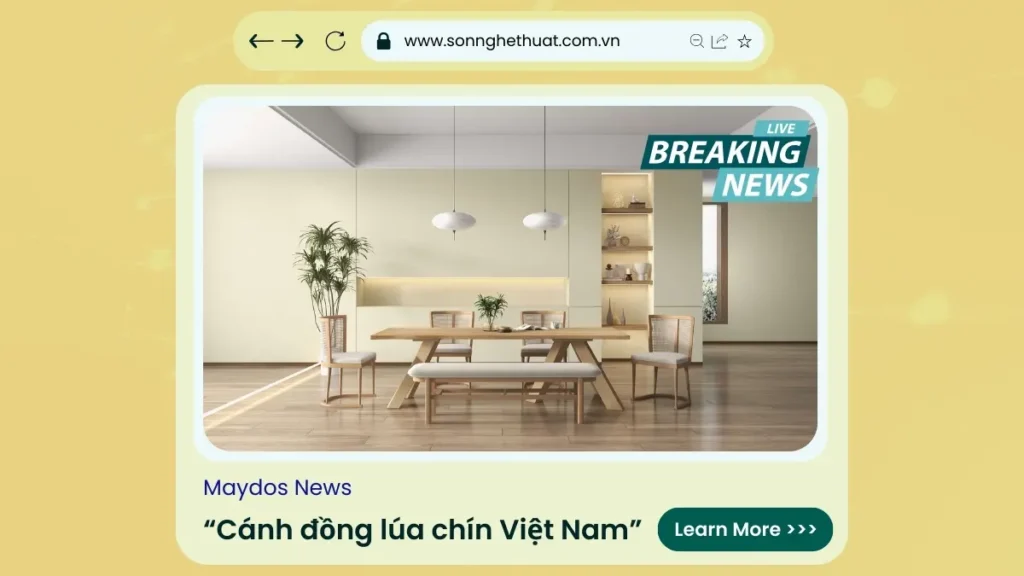 5+ Cảm Hứng Sơn Nhà Màu Vàng Từ Cánh Đồng Lúa Việt Nam