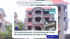 Tường để lâu mà không sơn